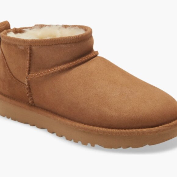 Chestnut Suede Ultra Mini Classic Boot - Picture 1 of 6